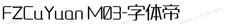 FZCuYuan M03字体转换